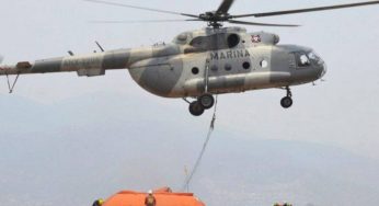 SE DESPLOMA HELICÓPTERO DE LA MARINA EN SLP