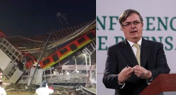 EBRARD SE DESLINDA DE COLAPSO DE LÍNEA 12 DEL METRO