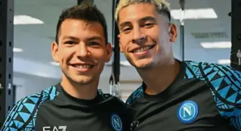 EL MEXICANO , HIRVING  LOZANO , REPORTA A LA PRETEMPORADA DEL NAPOLI
