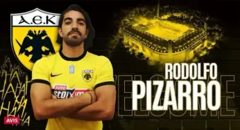 EL MEXICANO , RODOLFO PIZARRO , ES NUEVO JUGADOR DEL AEK ATENAS
