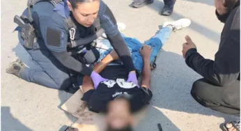 MOTOCICLISTA LESIONADO EN CHOQUE RECIBE ATENCIÓN A CARGO DE POLICÍA MUNICIPAL DE MAZATLÁN